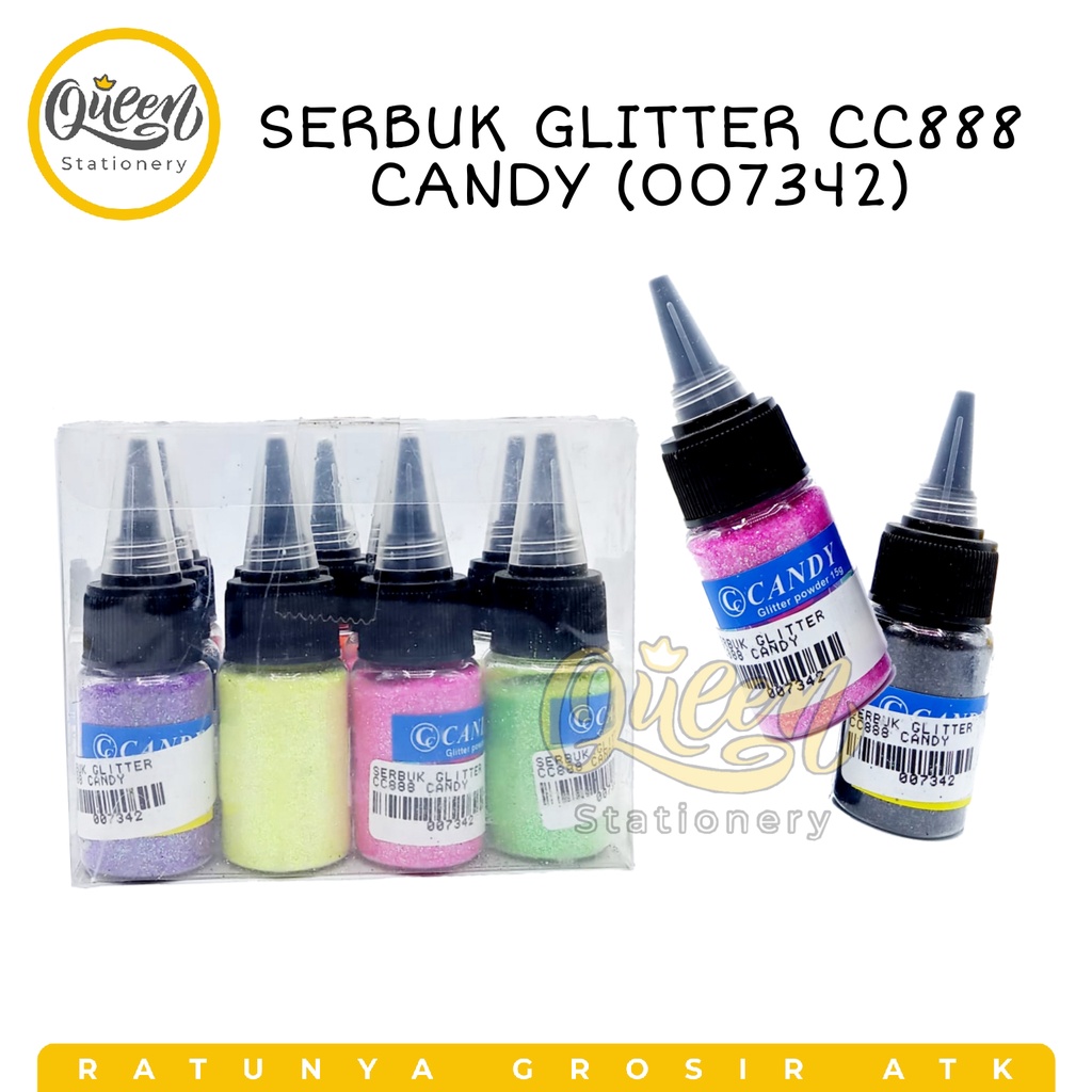 

SERBUK GLITTER CC888 CANDY (007342) / SERBUK WARNA / GLITTER BUBUK / SERBUK GLITTER WARNA