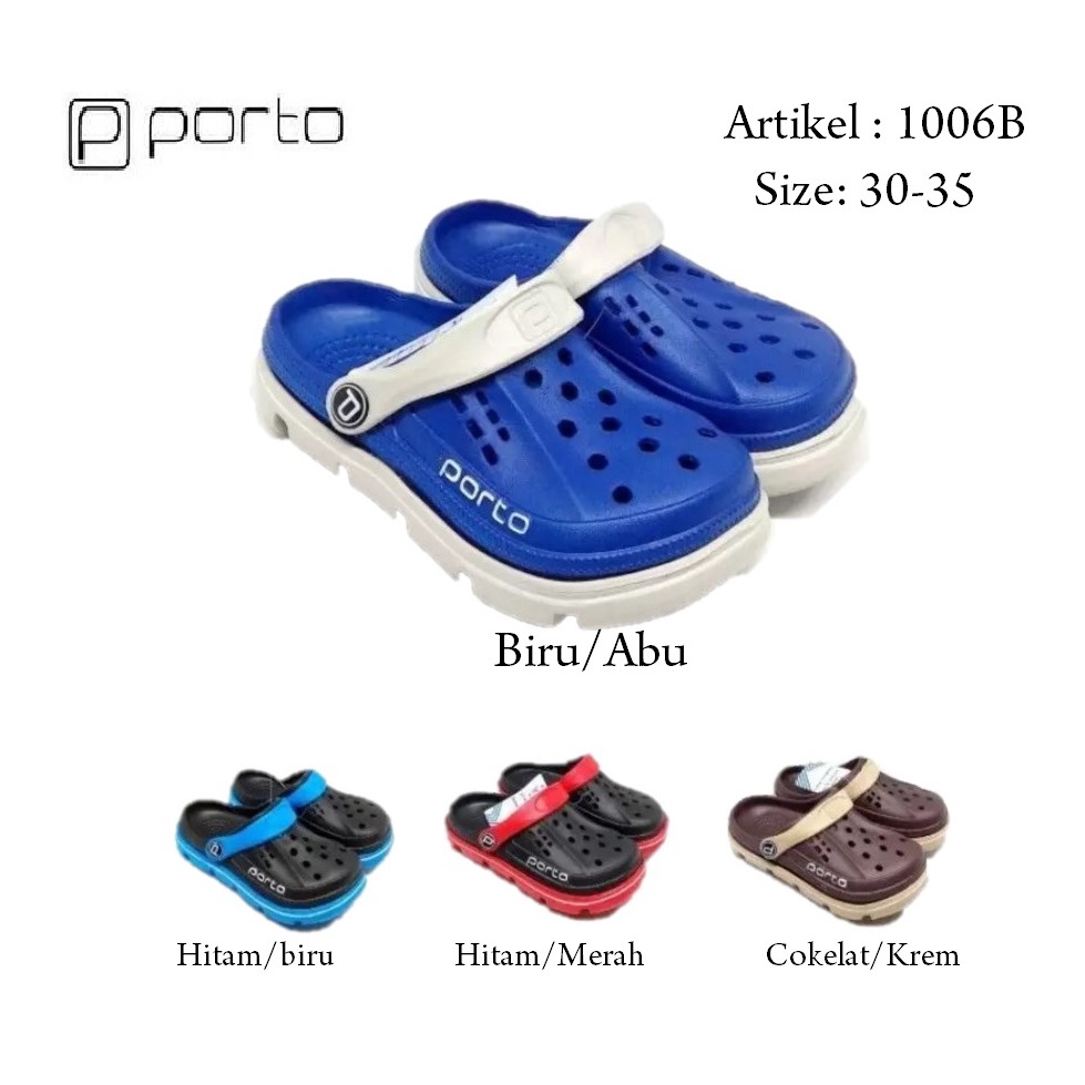Sandal Sepatu Pria Anak - Sandal Porto Baim 1006 B
