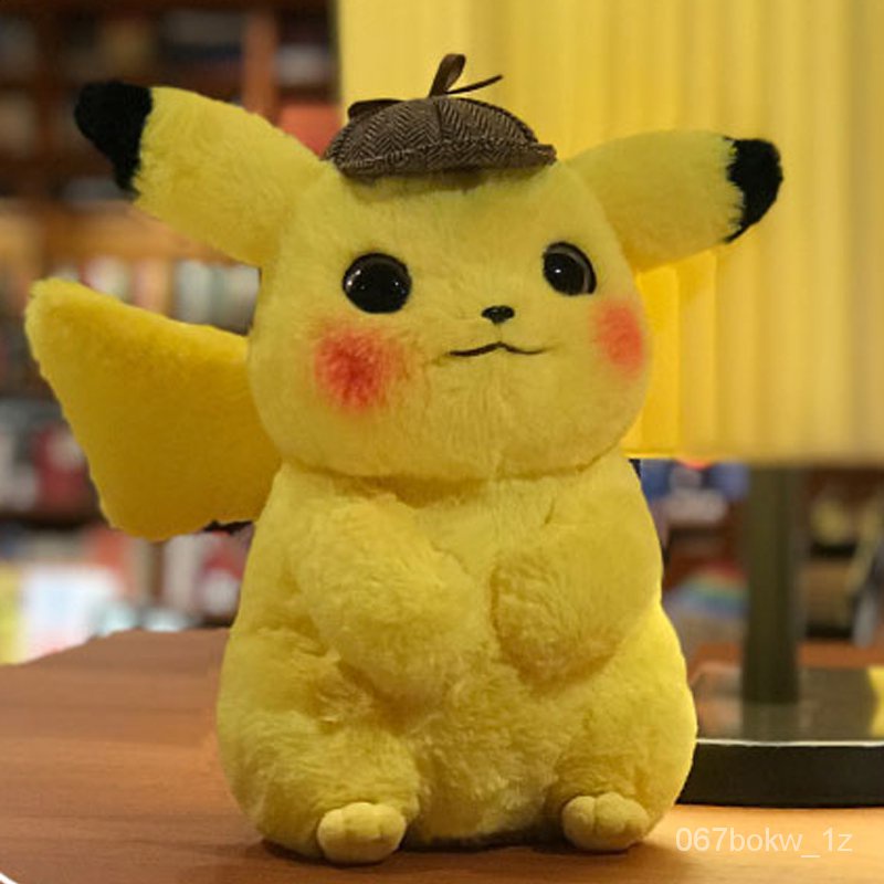 2020 TAKARA TOMY Pokemon Detective Pikachu Plush Toys Stuffed Toys Pokémon Pikachu Anime Dolls Chris