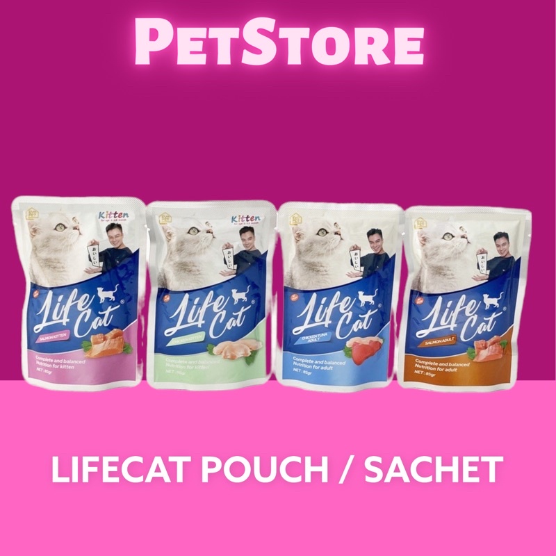 Life cat Pouch Adult &amp; Kitten Creamy BAIM WONG