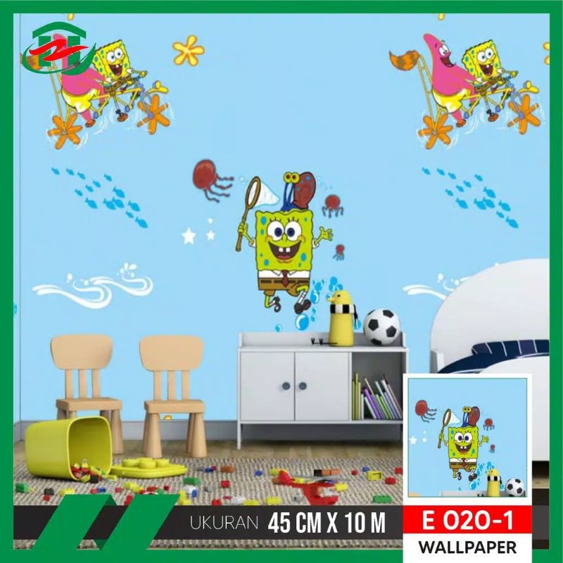 wallpaper SPONGEBOB karakter premium 45 x10/9m