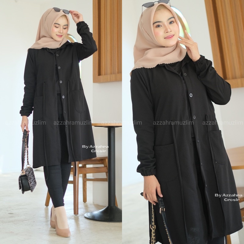 Celsia Kardigan - Cardigan Wanita Serut Pinggang Outer Wanita Kasual / 565-7278 / 359-6888