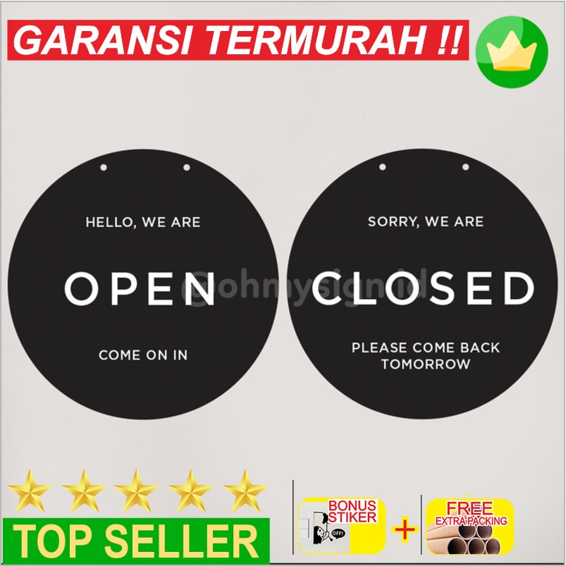 

Murah SIGN OPEN CLOSE PRINTED MODERN AKRILIK | SIGN BUKA TUTUP ACRYLIC Keren