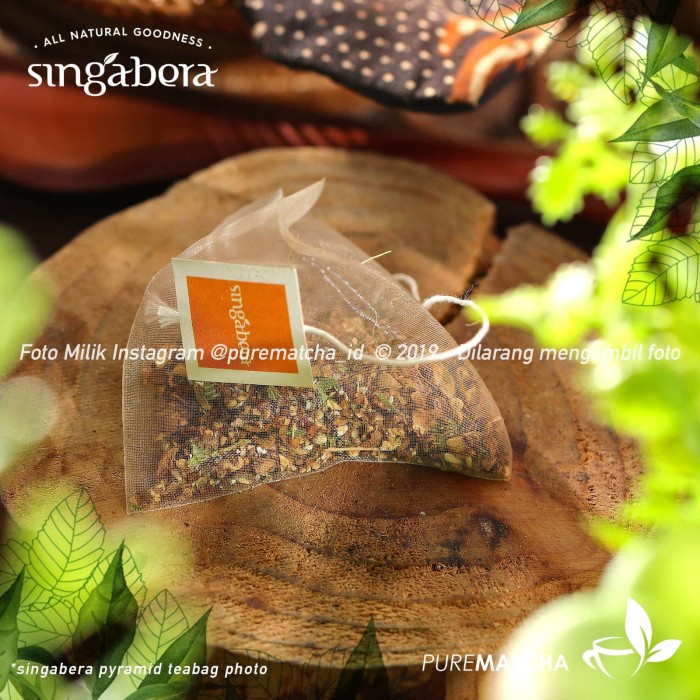 

TEH-DAUN- SINGABERA - SERBAT WANGI 1TB SAMPLE GINGER TISANE WEDANG JAHE REMPAH -DAUN-TEH.