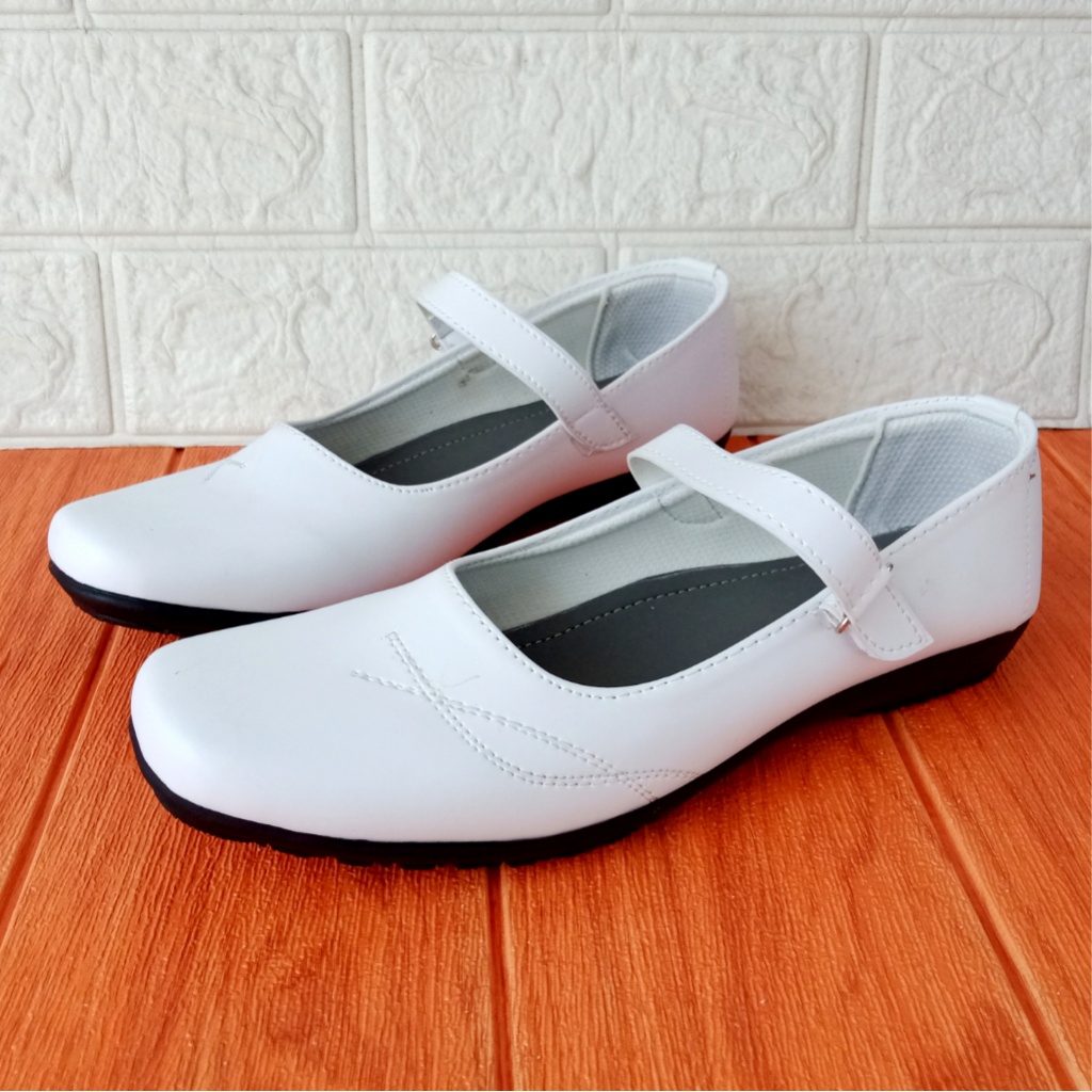 G.02tr Putih Sepatu Pantofel Paskibraka Perawat Size 36-41