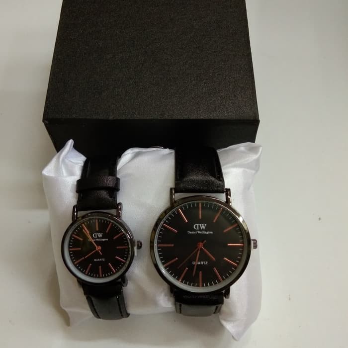 jam tangan DW DANIEL WELLITONG jam tangan couple tali kulit free kotak