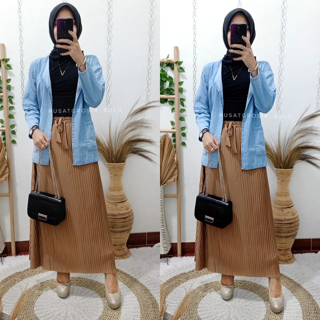 BELIA ROK PLISKET SKIRT / ROK PLISKET PREMIUM/ JERSEY MOUMBLOE TALI LEPAS