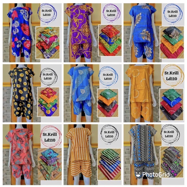 Setelan Daster Celana Pendek Random