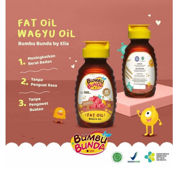 Bumbu Bunda by Elia Fat Beef Wagyu Oil Non MSG Non Pengawet - Beef Oil