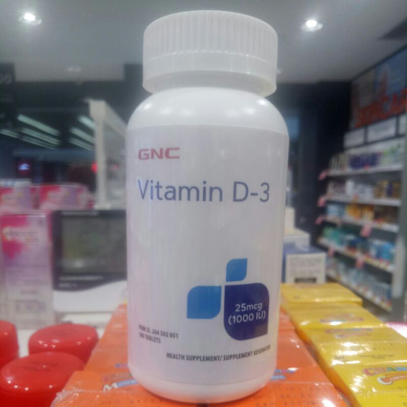 GNC VITAMIN D3 1000IU isi 180 tablet.