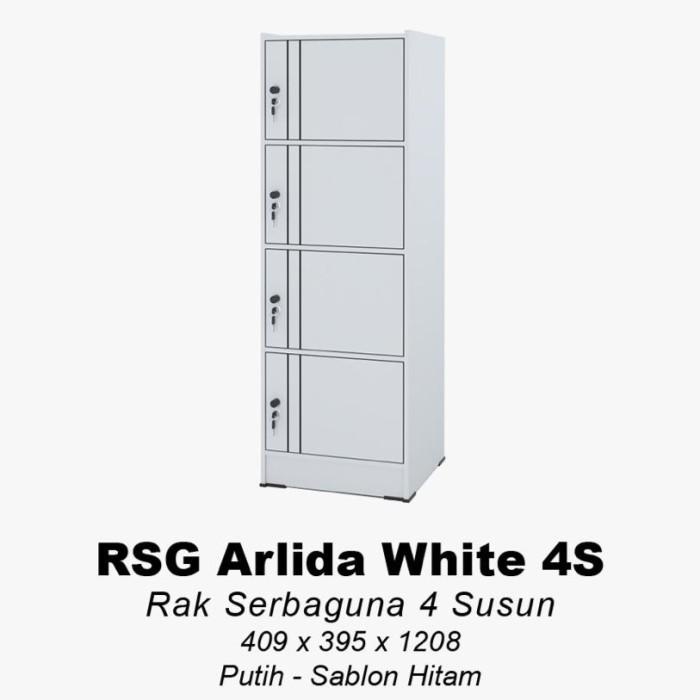 Filling Cabinet Olympic Rsg Arlida Lemari Loker Locker 4 Pintu Rak Susun Kantor Kayu