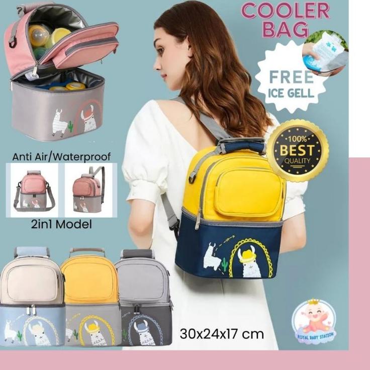 Hot Arrival Royal Baby Tas Cooler Bag Penyimpanan Asi 2in1 Anti Air Premium Tas Bayi