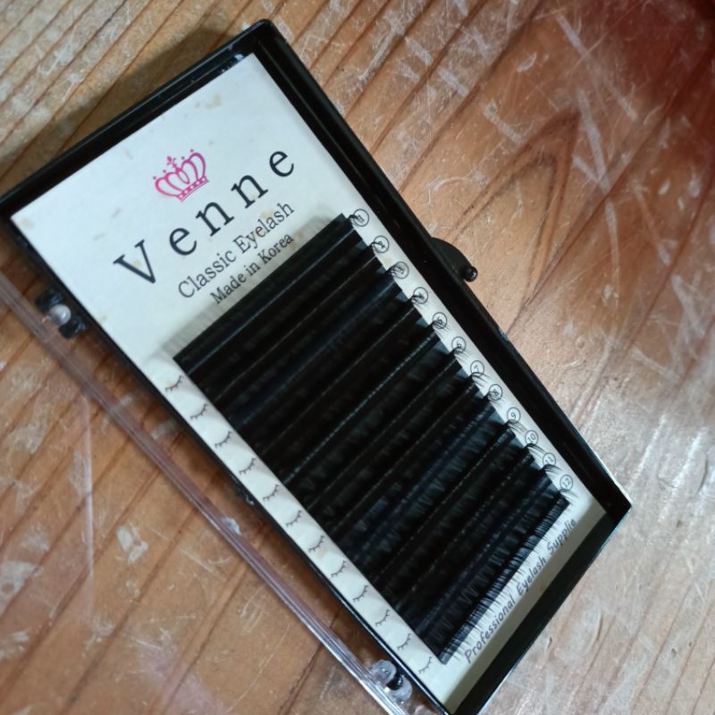 VENNE CLASSIC SINGLE Eyelash DD0.05 Tanam Bulu Matte Super Lembut Halus Hampir Ellipse Eyelash Korea termurah best seller