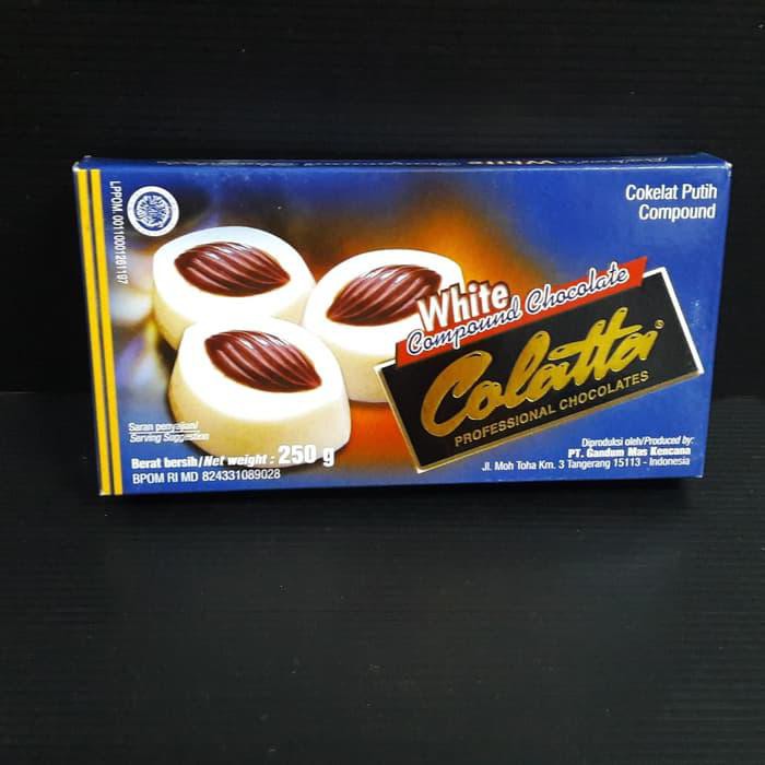 

COLATTA White Compound Chocolate / cokelat putih 250gram BERKUALITAS