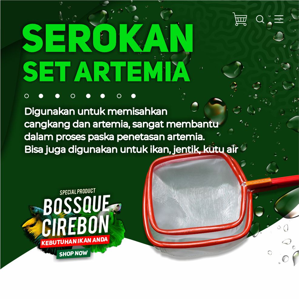 Serokan Set Artemia 1 Set Isi 2 Melamin Kotak 7cm Seser Saringan ikan Cupang Jentik Kutu Air