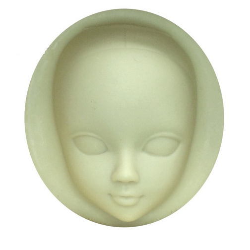 3D Silicon Mold Fondant Cake Decoration - Girl Face