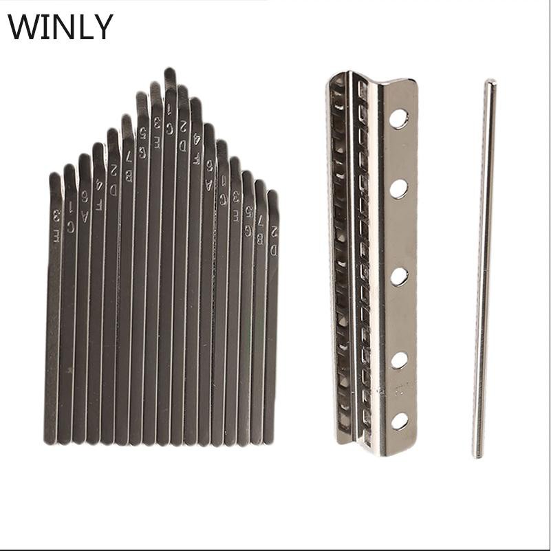 HOT☞[READY STOCK]WINLY Thumb Piano Bridge Alat Musik Piano Jari Kal  Set Kit For Kalimba DIY Replacement Parts Kalimba 17 Kunci Piano Pengganti Bahan Metal Alat Musik Piano Jari Kalimba 17 Kunci