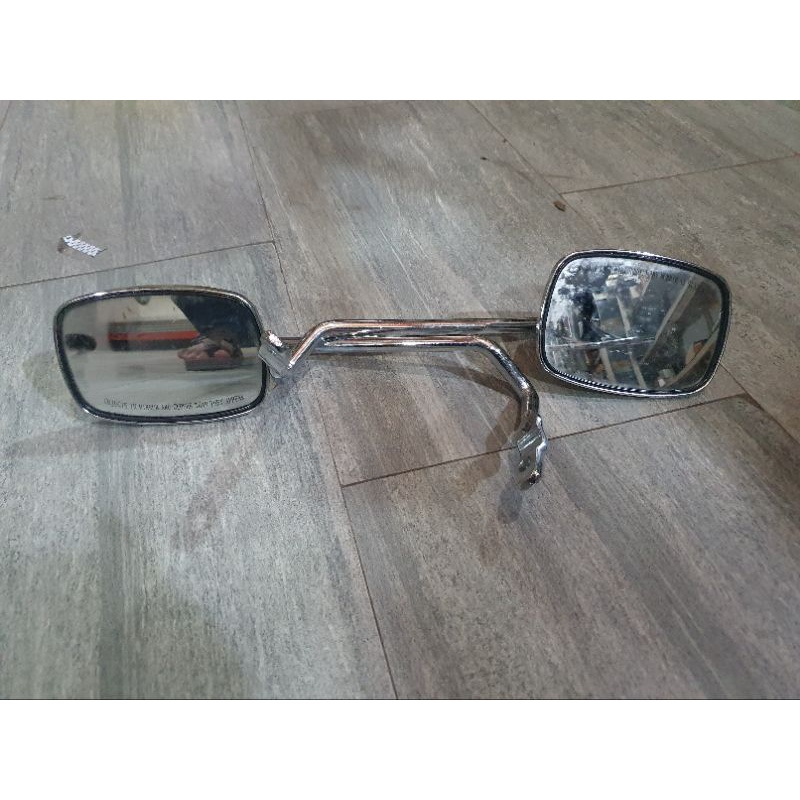 Spion vespa super model kotak chrome