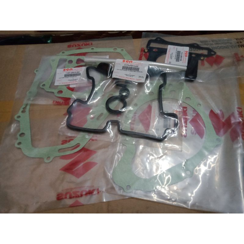 Original Suzuki Paking Set mesin dan blok kanan kiri Satria Fu Karburator Gasket Kopling Magnet Blok