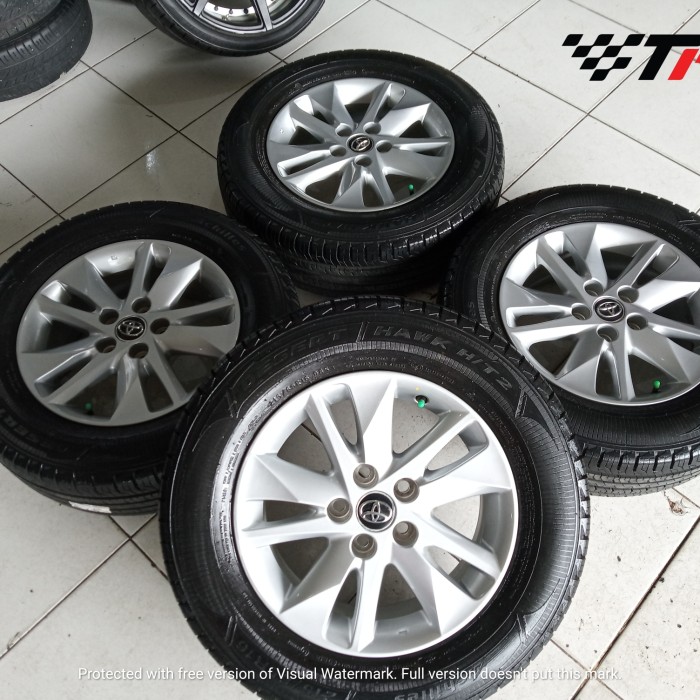 velg mobil bekas original Toyota kijang Innova reborn Ring 16 lebar 6 pcd 5x114 ET44 Slver