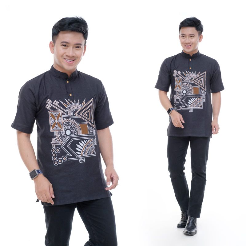 Baju Koko Tenun ATBM Baju Muslim Tenun ATBM Baju Koko Tenun ATBM Motif Songket