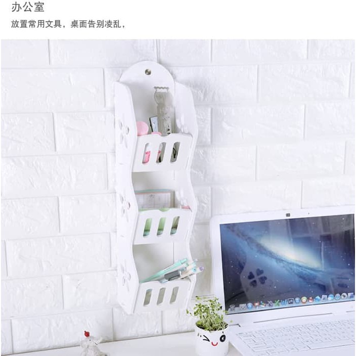 Storage Decorative Rack Shabby chic rak kosmetik hp remote dll A518