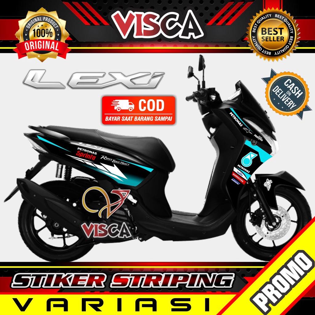 Striping Lexi - Stiker Sticker Striping Variasi Lis Yamaha Lexi - Striping Hologram Lexi Petronas