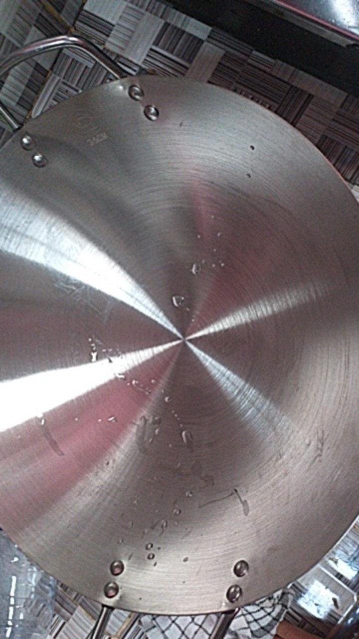 Pamosroom Wajan Stainless 36cm Tebal Panci Anti Lengket Kuali Penggorengan Stainless Foodgrade 36cm