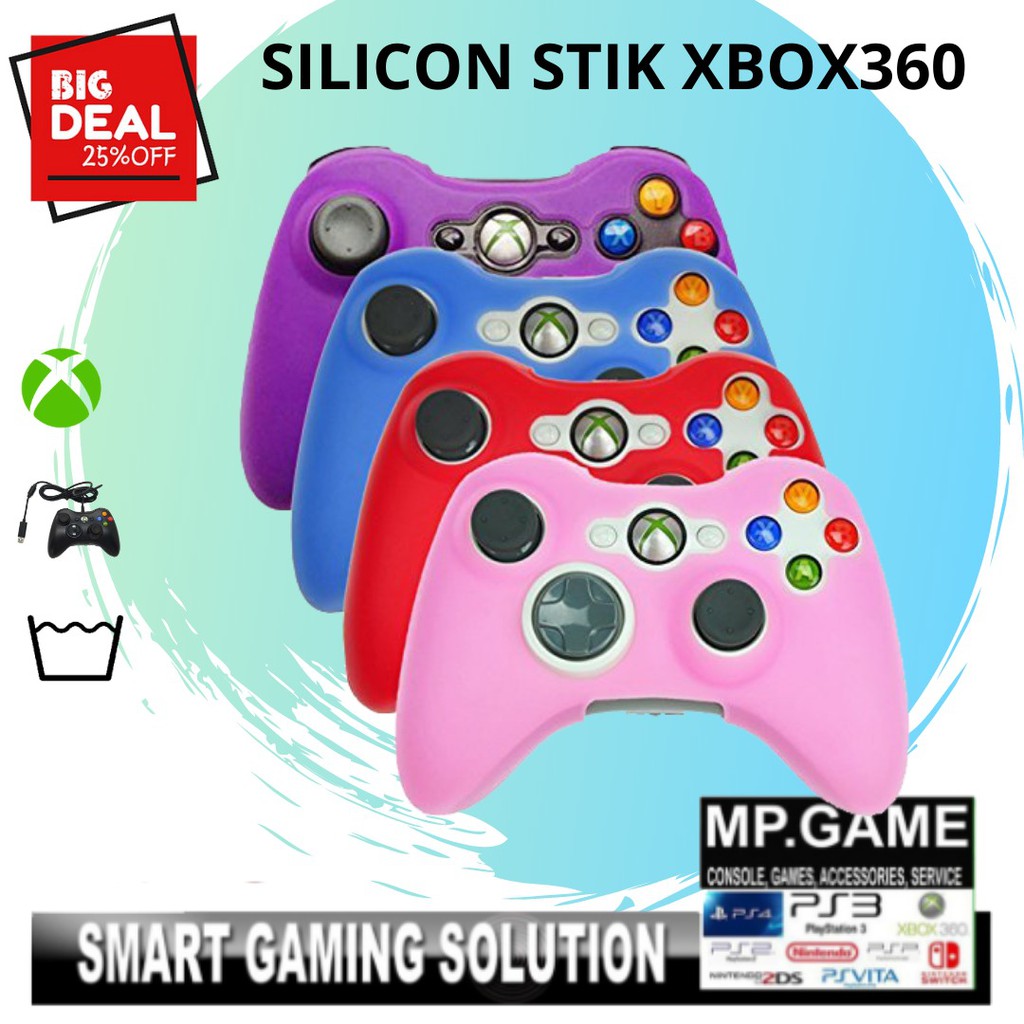 Silikon Stik Silicon Stick Sarung Stik Kondom Stik XBOX 360 PINK MUDA