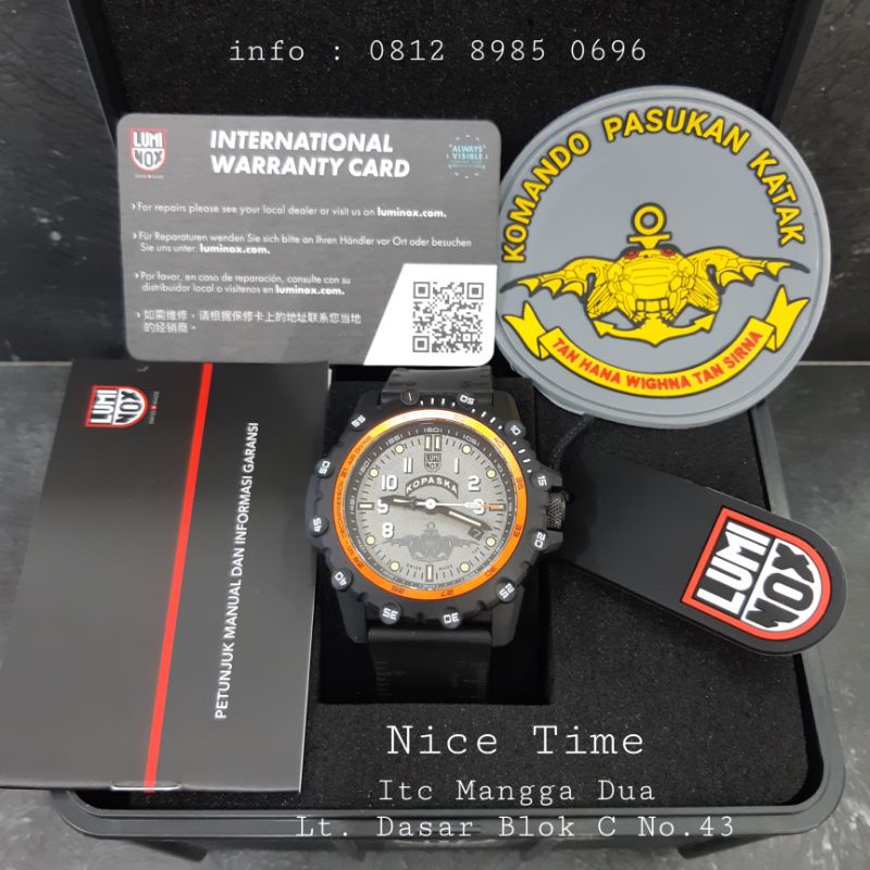 jam tangan pria original LUMINOX KOPASKA XS3301 KOMANDO PASUKAN KATAK 072/366 SWISS MADE CARBONOX CA