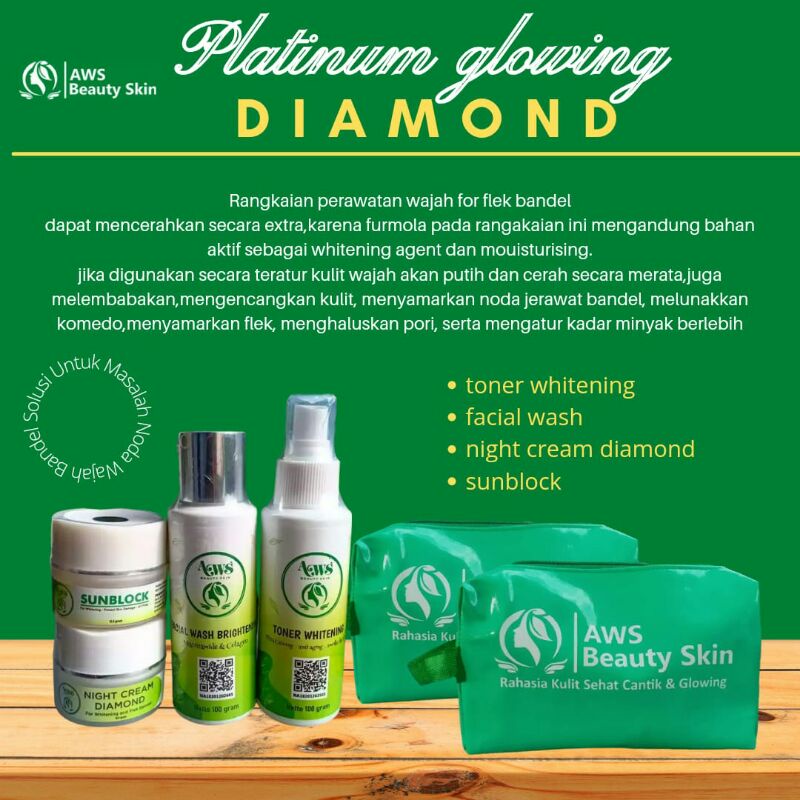 Cream Wajah Paket Diamond AWS Beautyskin