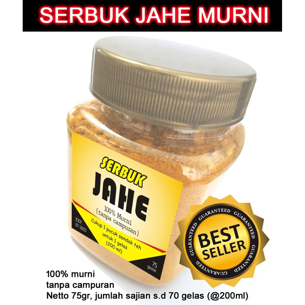 

100% ORIGINAL BUBUK SERBUK MURNI - JAHE