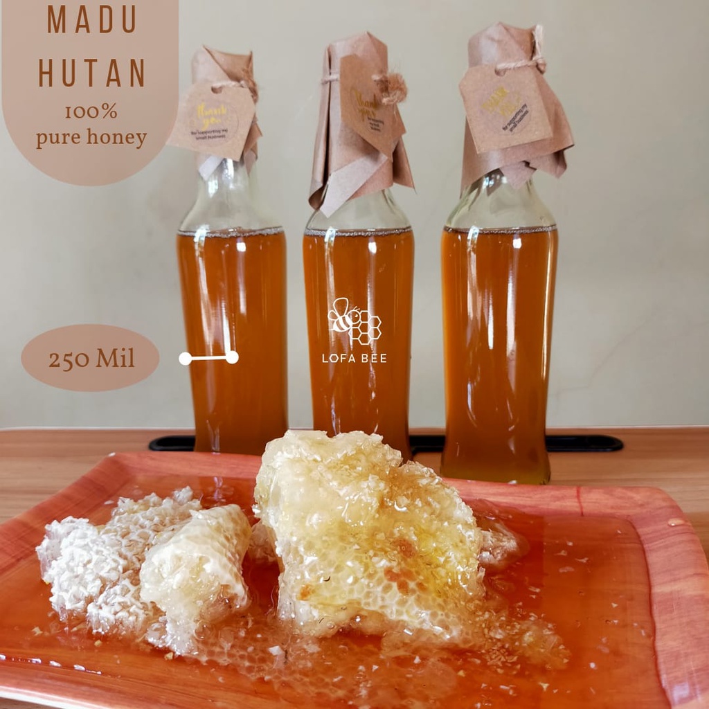 

Madu Murni Asli Langsung dari Hutan Garut selatan - Lofabee 250 ml