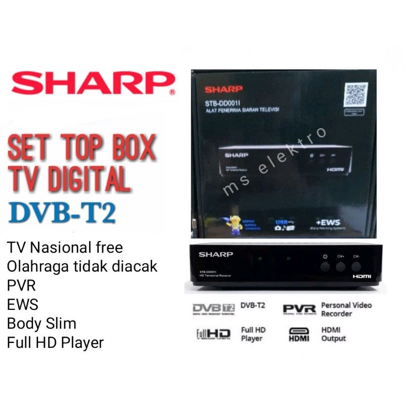 STB Set Top Box Sharp TV Digital DVB T2 Z2E1