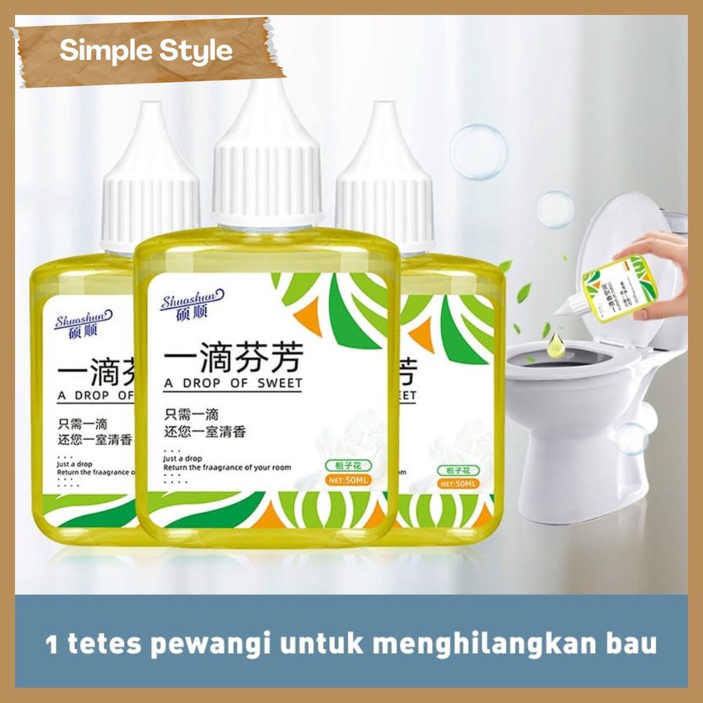 Pengharum Toilet-Kloset-Ruangan / Pewangi Toilet / Penyegar Udara Toilet Wangi Aromaterapi 50ml