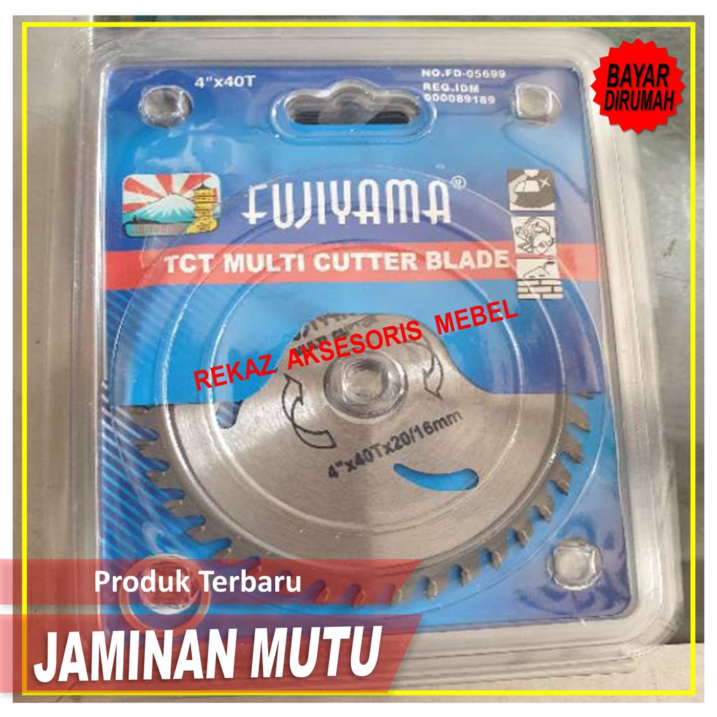 MATA GERINDA KAYU 4 INCH / MATA GERINDA POTONG KAYU 4" MERK FUJIYAMA / CUTTING WHEEL ALUMINIUM