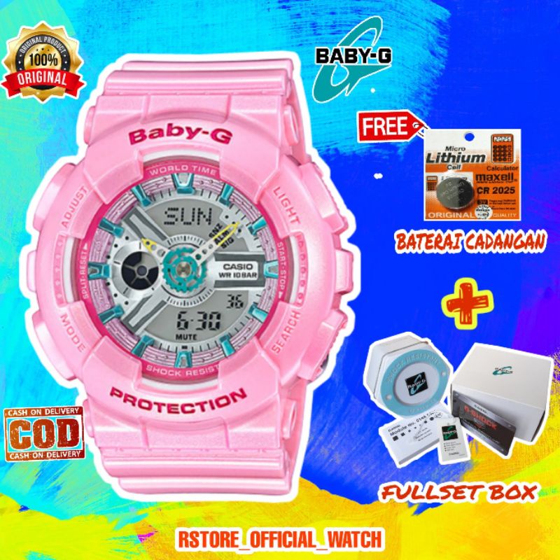 Jam Tangan Wanita Baby G Shock Pink Water Resist Shock Absorbted - Grade Ori Import,G-Shock Wanita