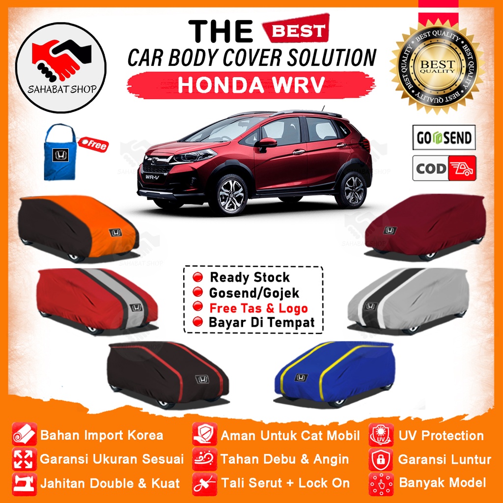 Sahabat Body Cover Mobil Honda WRV / Sarung / Selimut Mobil Honda WRV 2022 2023 Outdoor Waterproof