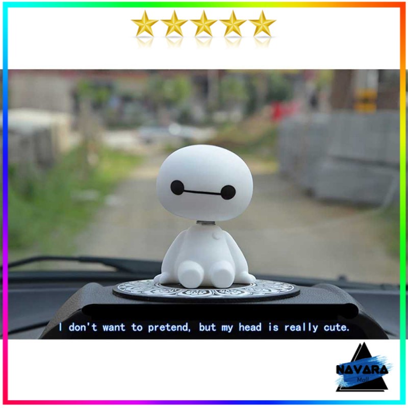 Aksesoris Dashboard Mobil Baymax Kepala Goyang Shaking Head
