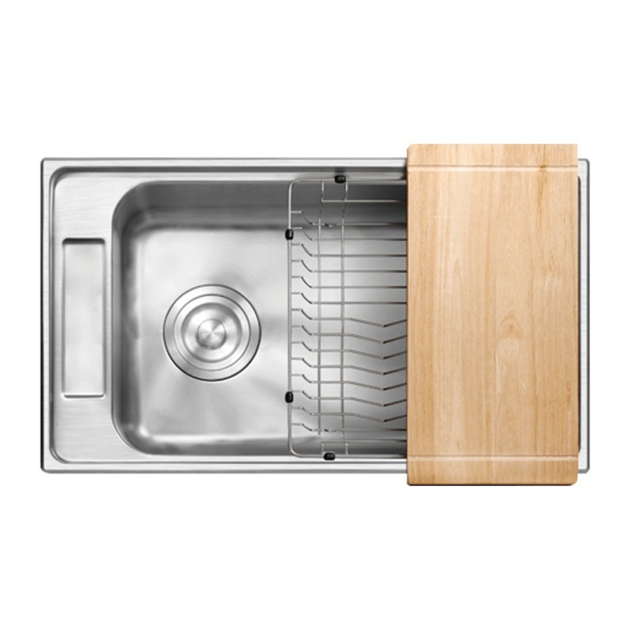 CGS KITCHEN SINK/ BAK CUCI PIRING CGS NAPOLI STAINLESS STEEL FULLSET