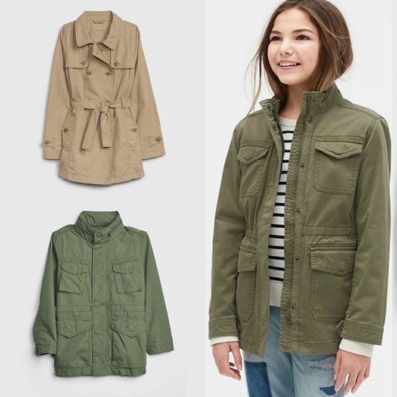 v Jaket Parka Anak Perempuan GAP