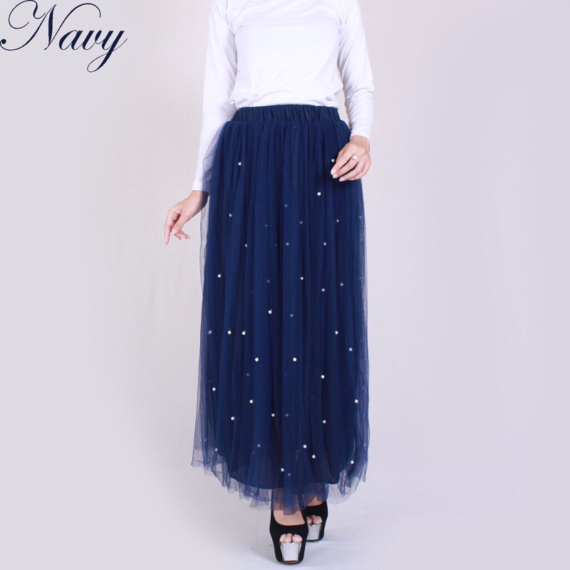 ( BISA COD ) ROK TUTU MUTIARA PREMIUM / TUTU PEARL MAXI SKIRT PREMIUM