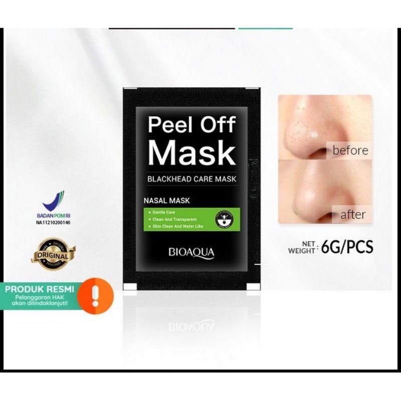 MASKER KOMEDO BLACK PEEL OFF MASK BIOAQUA BPOM