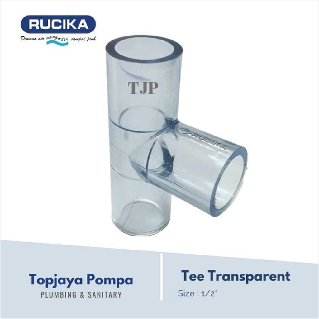 TEE TRANSPARAN AW RUCIKA 1/2&quot; TRANSPARENT