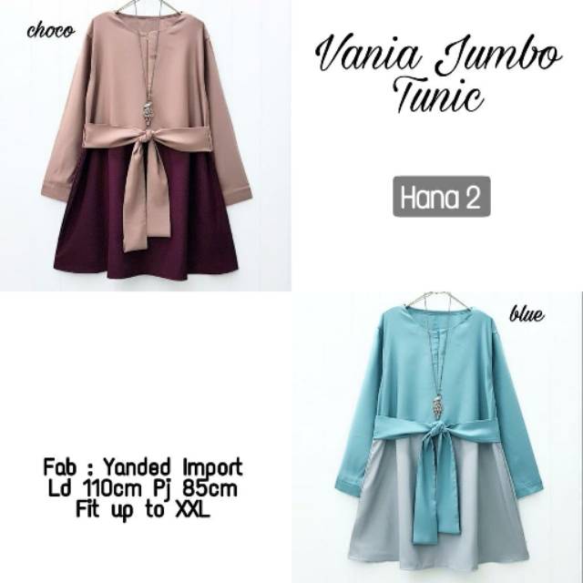 Hana 2 tunik jumbo Vania