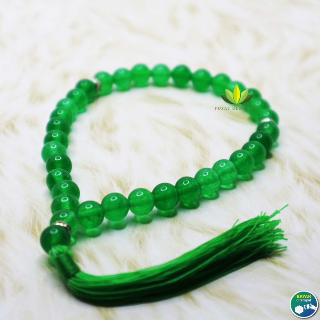 Tasbih Giok 33 Butir Natural