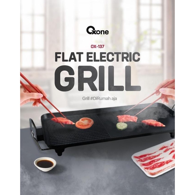 Oxone Premium Multi Function Flat Electric Grill Ox-137 Bbq Pan Ox137 Ini.Loony