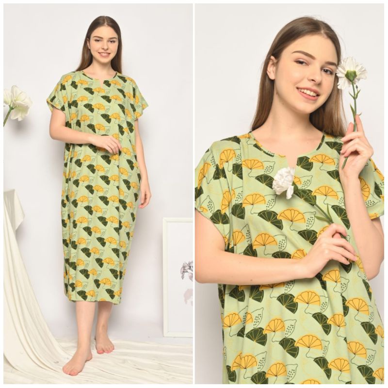 Daster Habel/HISBI Long BUSUI Panjang Semata Kaki Bahan Rayon Premium-Busui Habel 10