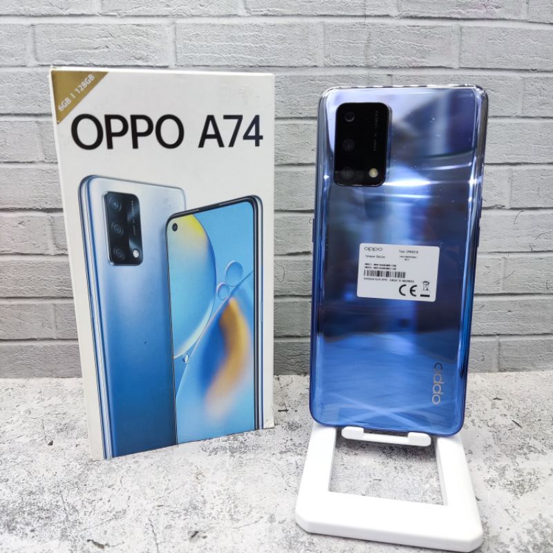 Oppo A74 Ram 6GB Internal 128GB 6/128GB Hp Second Seken Bekas Fullset