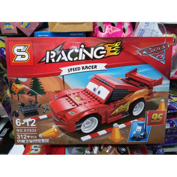 JK -  Mainan Lego the cars McQueen sy 935 brick car Mc queen